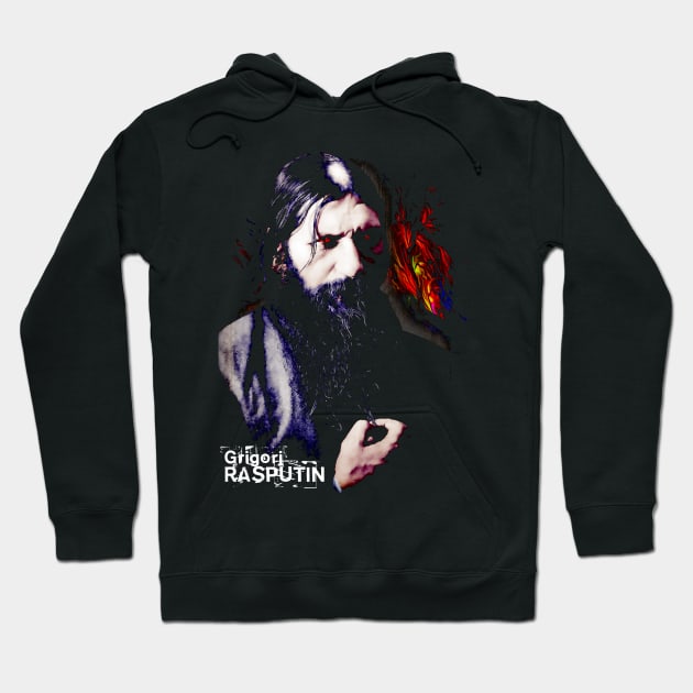 Grigori Rasputin Design Hoodie by HellwoodOutfitters